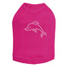 Dolphin - Small rhinestone dog tank for small and big dogs