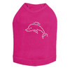 Dolphin - Small rhinestone dog tank for small and big dogs