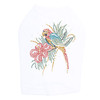 Parrot with Hibiscut dog tank for small and big dogs