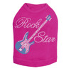 Guitar (Blue Swarovski) & Rock Star Dog Tank