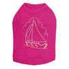 Sailboat - Nailhead dog tank for small and big dogs