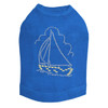 Sailboat - Nailhead dog tank for small and big dogs