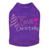 Love Pink Christmas - Purple Dog Tank