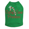 Candy Cane Princess - Kelly Green Dog Tank