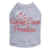 Candy Cane Princess - Gray Dog Tank
