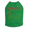 Santa's Newest Elf - Kelly Green Dog Tank