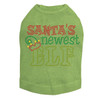 Santa's Newest Elf - Lime Dog Tank