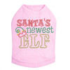 Santa's Newest Elf - Pink Dog Tank