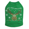 Let it Snow - Red Nose Reindeer - Kelly Green Dog Tank