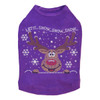 Let it Snow - Red Nose Reindeer - Purple Dog Tank