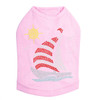 Sailboat - Rhinestone & Nailhead dog tank for small and big dogs