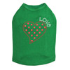 Small Love Polka Dot Heart - Dog Tank