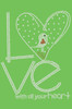 Love With All Your Heart Love Bird - Bandanna