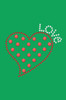 Small Love Polka Dot Heart - Bandanna