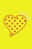 Small Love Polka Dot Heart - Bandanna