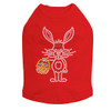 Easter Bunny with Basket Rhinestone Dog Tank
