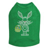 Easter Bunny with Basket Rhinestone Dog Tank