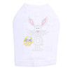 Easter Bunny with Basket Rhinestone Dog Tank