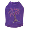 Coconut Tree - Pink dog tank for small and big dogs