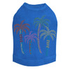 Palm Trees - Multicolor dog tank for small and big dogs