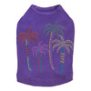 Palm Trees - Multicolor dog tank for small and big dogs
