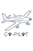 Co-Pilot Airplane (black) - Bandana