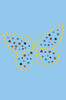 Yellow Dotted Butterfly - Women's T-shirt