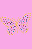 Yellow Dotted Butterfly - Women's T-shirt