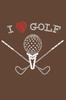 I Love Golf (Large) - Bandana