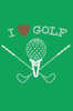 I Love Golf (Large) - Bandana