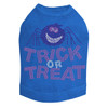 Trick or Treat with Blue Glitter Spider - Dog Tank