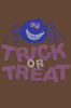 Trick or Treat with Blue Glitter Spider - Women's Tee