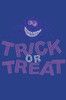 Trick or Treat with Blue Glitter Spider - Women's Tee