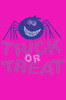 Trick or Treat with Blue Glitter Spider - Women's Tee