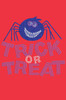 Trick or Treat with Blue Glitter Spider - Women's Tee