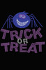 Trick or Treat with Blue Glitter Spider - Bandanna