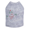 "Baby It's Cold Outside" Snowman - Gray Dog Tank