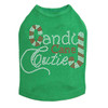 Candy Cane Cutie - Kelly Green Dog Tank