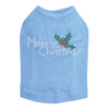 Merry Christmas with Holly - Blue Dog Tank
