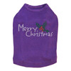 Merry Christmas with Holly - Purple Dog Tank