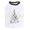 Christmas Tree in the City - White/Black Dog Tank