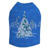 Christmas Tree in the City - Royal Blue Dog Tank