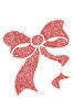 Red Rhinestone Bow - Bandana