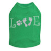 Love with Paw & Feet - Dog Tank