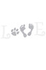 Love with Paw & Feet - Women's Tee