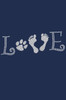 Love with Paw & Feet - Women's Tee