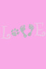 Love with Paw & Feet - Women's Tee