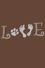 Love with Paw & Feet - Women's Tee