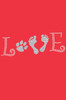 Love with Paw & Feet - Women's Tee