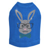 Bunny with Glasses and Bow Tie Rhinestone Dog Tank